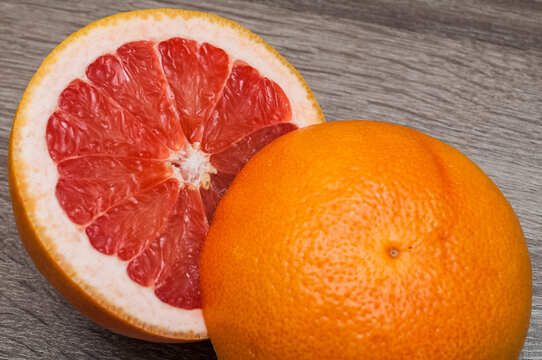 Organic fresh grapefruit isolated 