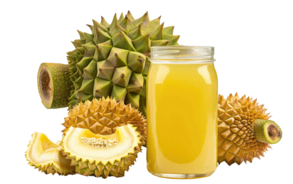 Nectar of Jackfruit isolated on transparent Background