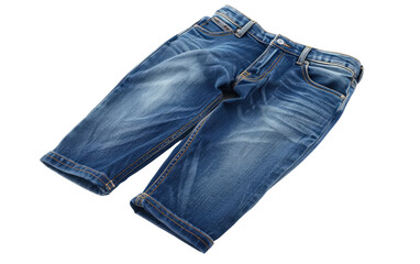 Blue Jeans Bottoms isolated on transparent Background