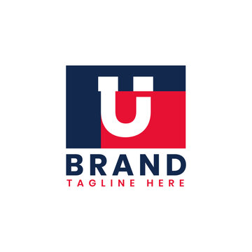 American Letter U Logo Design, Initial Political and Patriotic U Logo Template