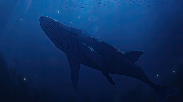 深い海の中のクジラ_2