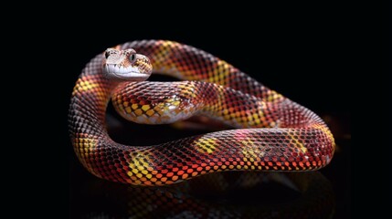 Fototapeta premium Snake Isolated on Transparent Background