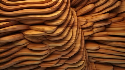 Surreal 3-dimensional wooden background texture