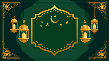 frame-and-gold-vector-graceful-on-a-dark-green