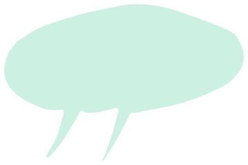 Colorful speech bubble