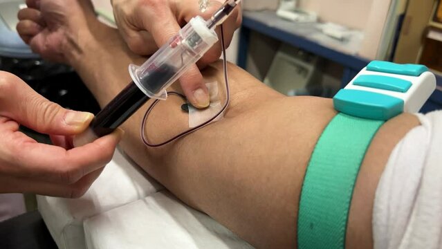Drawing of blood multiple times for laboratory test or venipuncture
