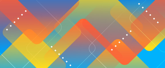 Colorful modern and simple abstract banner art vector with shapes. For background presentation, background, wallpaper, banner, brochure, web layout, and cover