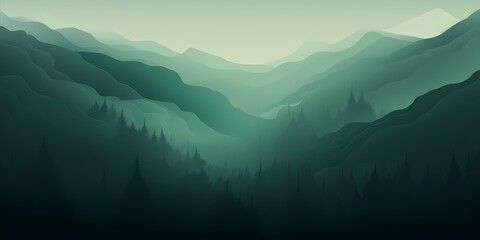 A captivating gradient background merging from emerald green to deep forest green, providing a lush backdrop for graphic resources. - obrazy, fototapety, plakaty