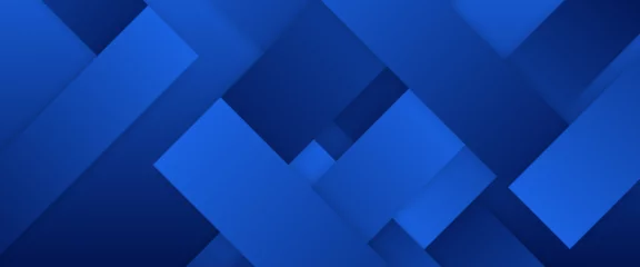Tapeten Blue minimal geometric shape abstract banner. For business banner, formal backdrop, prestigious voucher, luxe invite, wallpaper and background © Roisa