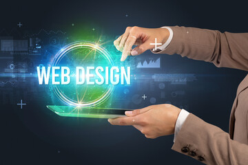 Close-up of a touchscreen, new tech concept