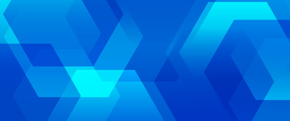 Blue vector gradient abstract banner with shapes elements. For background presentation, background, wallpaper, banner, brochure, web layout, and cover