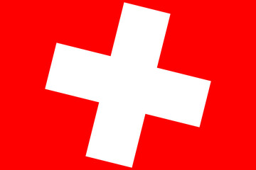 Obraz premium Switzerland flag - rectangular cutout of rotated vector flag.