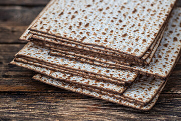 Matzo (or matzah) is bread traditionally eaten by Jews during the week-long Passover holiday.