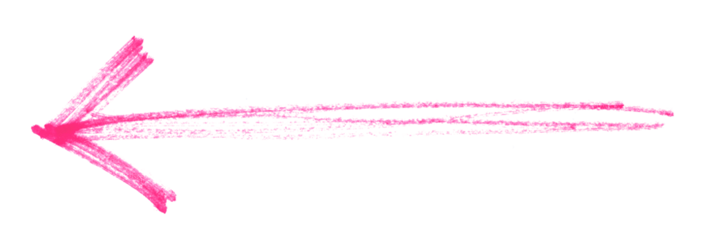 pink arrows isolated on transparent background