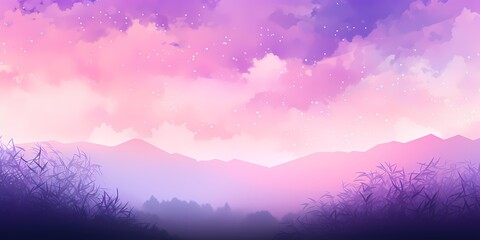 A mesmerizing gradient background, transitioning from gentle lavender to deep amethyst tones, evoking a sense of tranquility and wonder.