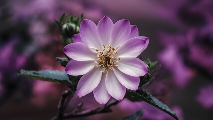Blossom green petals artistic out of focus ultra violet