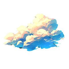 Cloud cartoon in the morning.