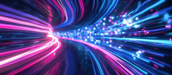 Speed technology light concept background wallpaper ai generated image