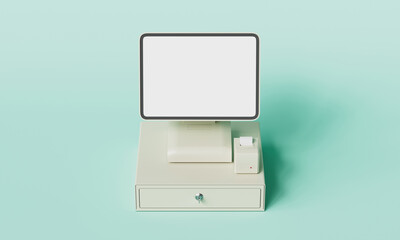 포스기 컴퓨터 목업 POS System Computer Mock up