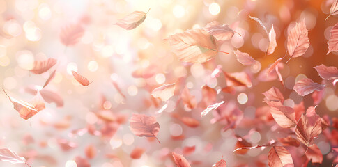 Obraz premium pink flowers background, Generative AI