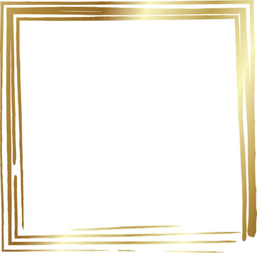 Grunge golden frame. Luxury design