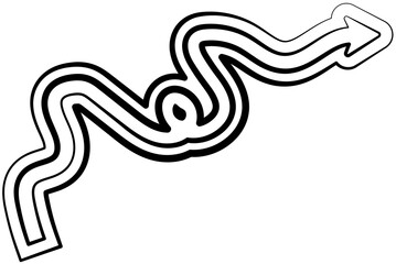 Arrows design elements. Hand drawn set of icons