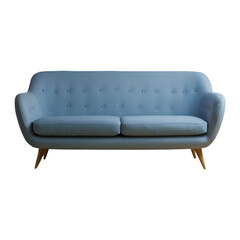 Elegant modern sofa png isolated on transparent background