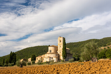 The Abbey of Sant'Antimo - a former Benedictine monastery located in Montalcino province in Tuscany