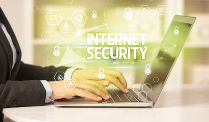 internet security and data protection concept