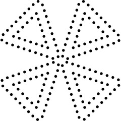 Stars shape dot line, sparkles, twinkle, burst