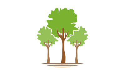 Garden tree illustration design vector