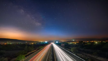 Foto op Aluminium Highway in the night © Sache