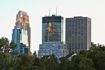 Skyscrapers of Minneapolis, Minnesota , USA