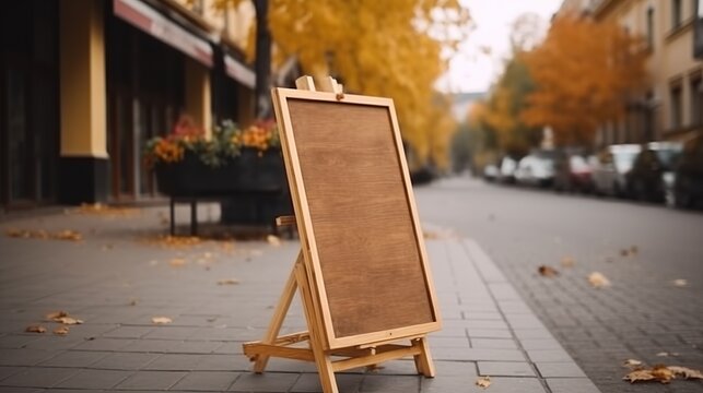 Chalkboard on the street.