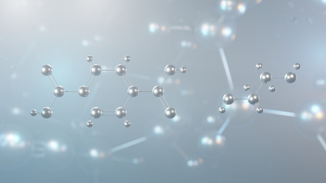 polyethylene terephthalate molecular structure, 3d model molecule, polyester, structural chemical formula view from a microscope