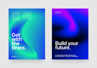 Embrace the future with stunning electric blue graphics and multimedia displays. Build your brand with transparency and magenta accents. Layout template for events, companies or any business related. 
