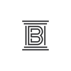 Letter B Law Logo © bintang