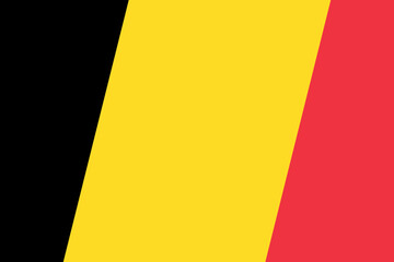 Belgium flag - rectangular cutout of rotated vector flag.