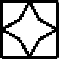 Square shape pixel. Geometry for design