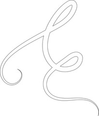 Spiral line hand drawn. Element design