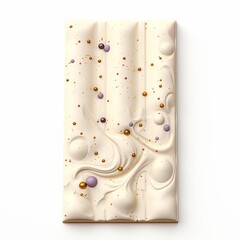 Sweet Galaxy Smooth White Chocolate isolated on white background