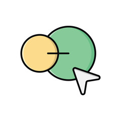 Color Line Blend Tool vector icon