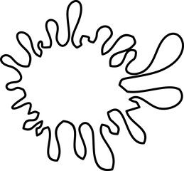 Obraz premium Paint Splatter Line