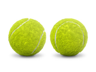 Tennis ball, transparent background