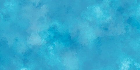 Abstract background with blue watercolor texture .smoke vape blue rain cloud and mist or smog fog exploding canvas background .hand painted vector illustration with watercolor design .