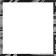 Gray grunge texture retro square frame isolated