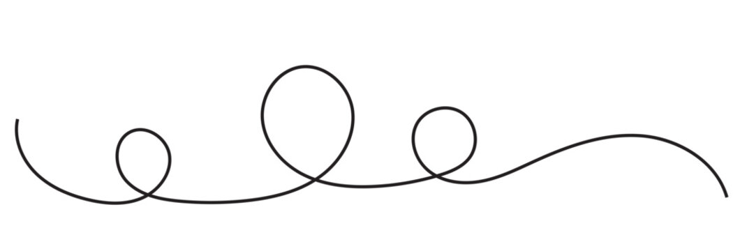 Squiggle line design element. vector file illustration. EPS 10