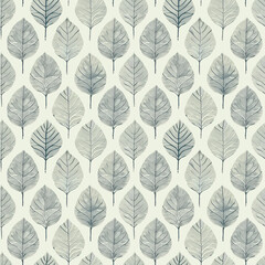 Fototapeta premium Muted Leaf Pattern Seamless Background