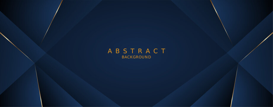 luxury premium blue background and gold lines