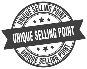 unique selling point stamp. unique selling point label on transparent background. round sign